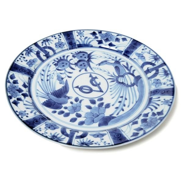 天啓花蝶　8寸　段付丸皿　5枚セット 天啓花蝶 8寸 段付丸皿 5枚セット 天啓花蝶段