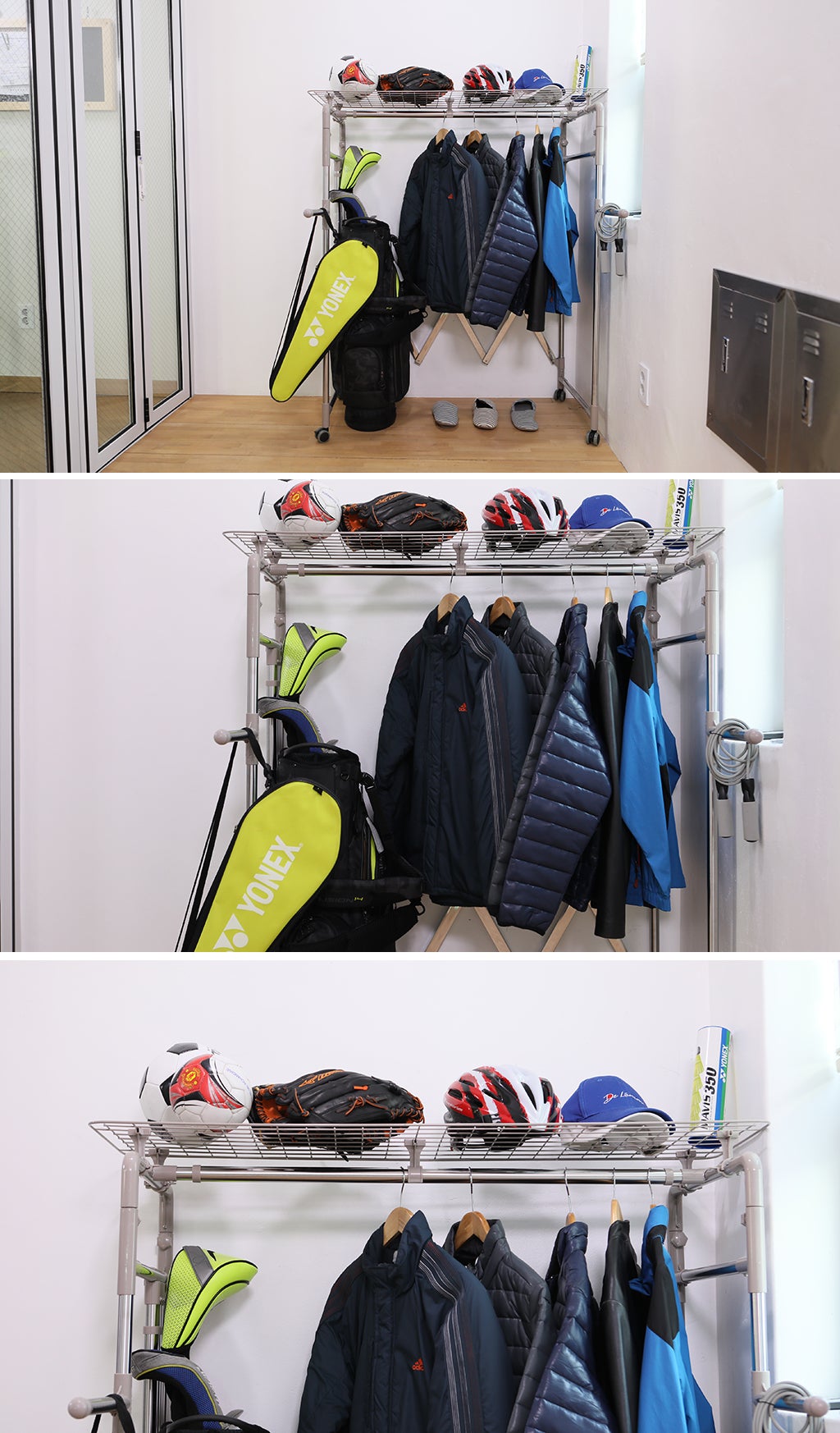 自分だけの素敵なドレスルームに！取り付け簡単！カサマル4段ジャンボ