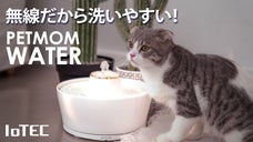 【らくらく洗浄】無線モーターで本体に線がないペット給水器「ペットマムウォーター」