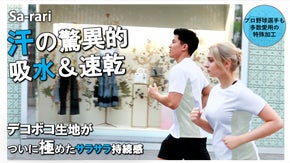 アクアホール加工？弾くのに吸う！？矛盾を実現したスポーツウェア＆マスク！