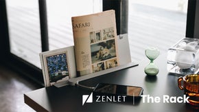 見せる事にこだわった新しい形のデスク収納「ZENLET The Rack」