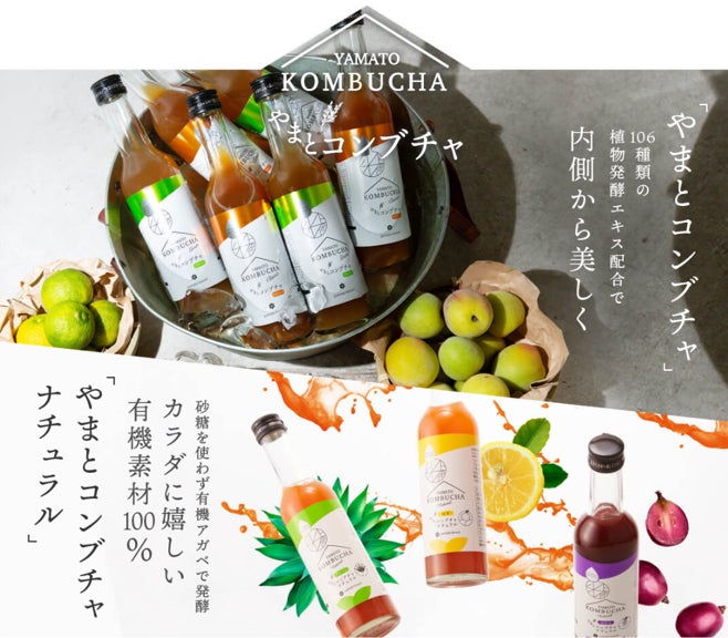 老舗酵素メーカー「大和酵素」が作る、 “本物のコンブチャ