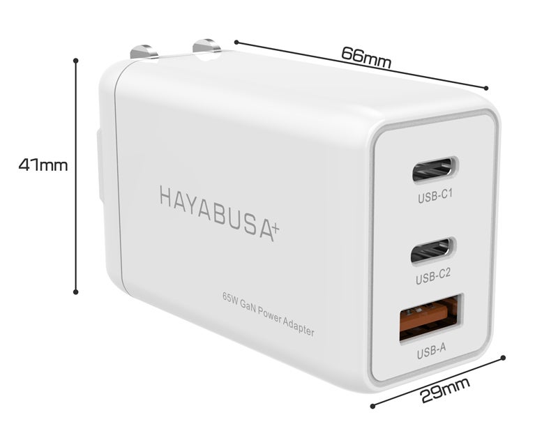 大容量 960Wh AC出力1200W(瞬間最大2400W)1.5時間フル充電 充電時間に革命を】世界最小クラスの65W 急速充電器「ハヤブサプラス