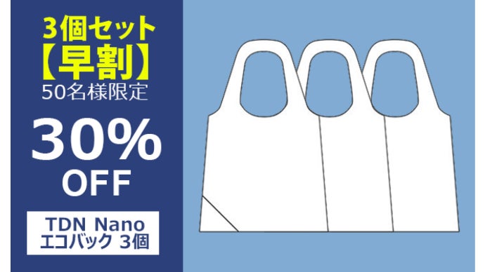 生活必需品】超ミニ、超軽量のエコバッグ「TDN NANO ECO BAG