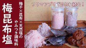 つけ塩、振り塩、下味塩、漬物塩、炒め塩すべて対応。奇跡の調味料【梅昆布塩】