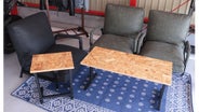 【レア品】作業台 デイスプレイ テーブル OSB×メラミン インテリア ガレージ 設置込】プラス FV 会議テーブル メラミン化粧板 抗菌 幅2400×奥行1200