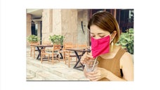 着けたままドリンクが飲める新しいスタイルのマスク！【着けたまマスク！】