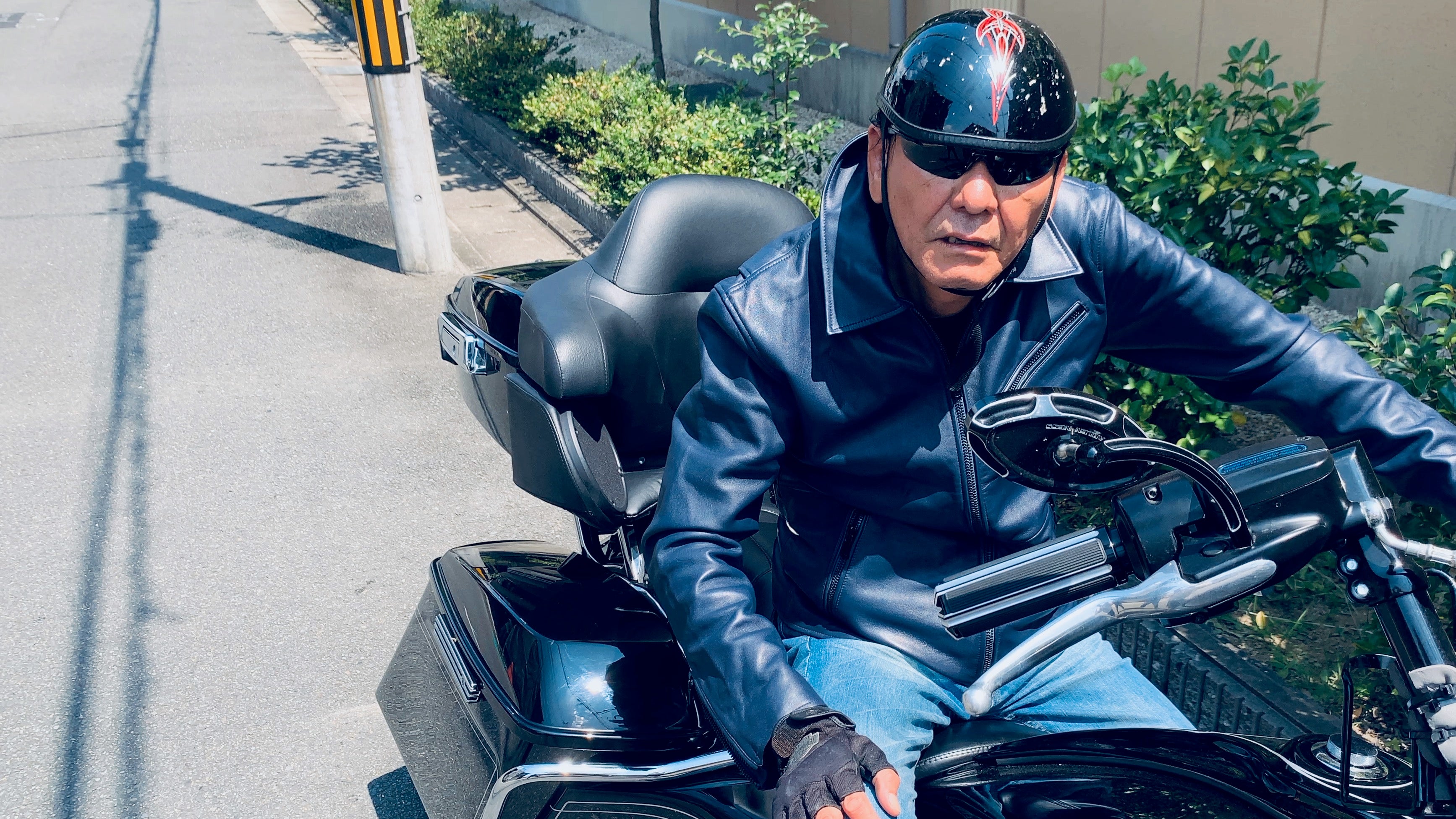 雨の日も着れる』 ラムレザー・ライダースジャケット・（耐水機能