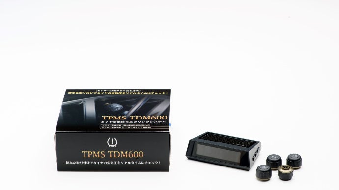 TPMS TDM600 タイヤ空気圧モニタリングシステム タイヤトラブル楽々防止・「タイヤ空気圧モニタリングシステムTDM