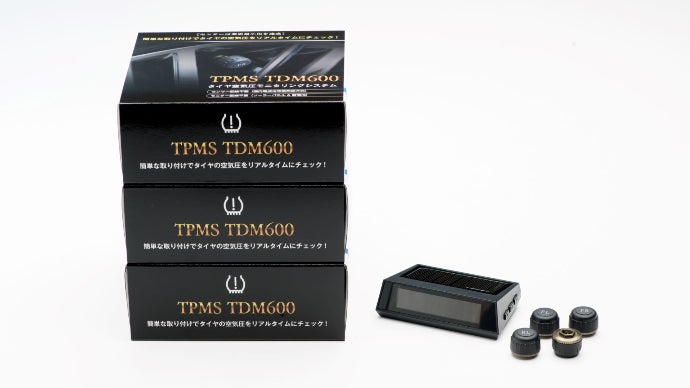 TPMS TDM600 タイヤ空気圧モニタリングシステム タイヤトラブル楽々防止・「タイヤ空気圧モニタリングシステムTDM