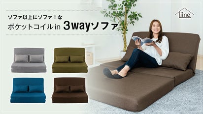 座り心地を徹底追求！】ソファ以上にソファ！な3wayソファ Cava(サバ