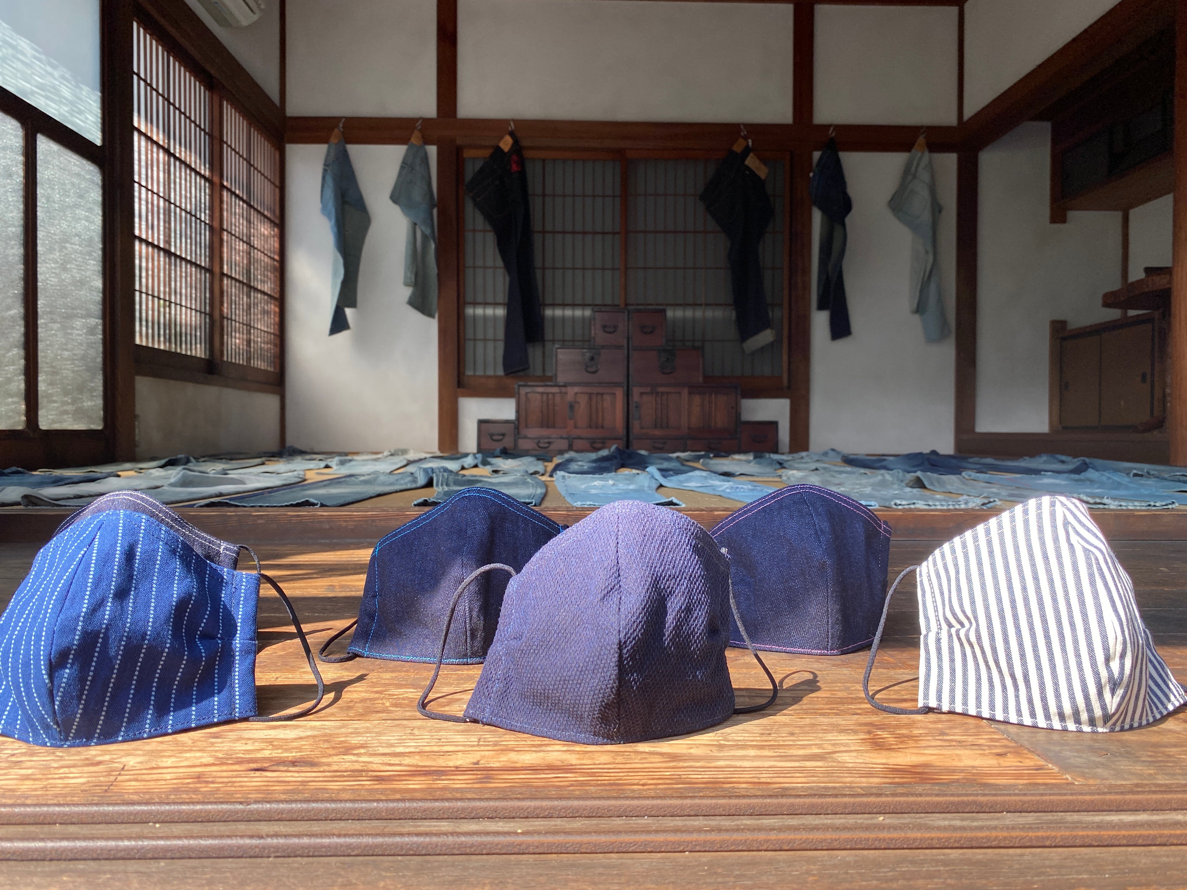 Goodsania X JAPAN BLUE】つけて、洗って育てるデニムマスク｜マクアケ