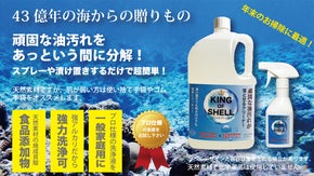 頑固な油汚れを落とせる食品添加物で出来た洗剤【キング・オブ・シェル】