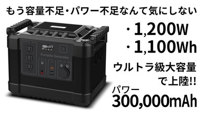 ウルトラ級大容量ポータブル電源【4年連続で世界首位】の【リチウム 