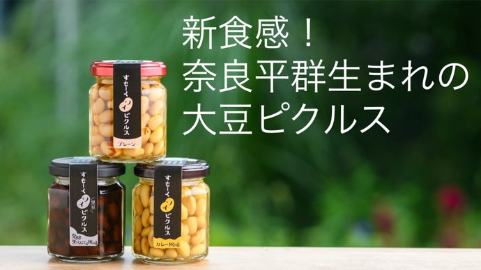 新食感！新風味！ナッツのようなヘルシー大豆ピクルス3種珍味