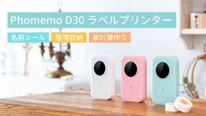 分類整理で大活躍！手のひらサイズの超お手軽ラベルプリンターPhomemo D30