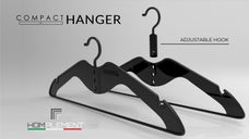 イタリア発！省スペースに収納できるハンガー「COMPACT HANGER」