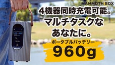 出力80ｗ/小型ポータブル電源+高輝度LED180lm Pygmy
