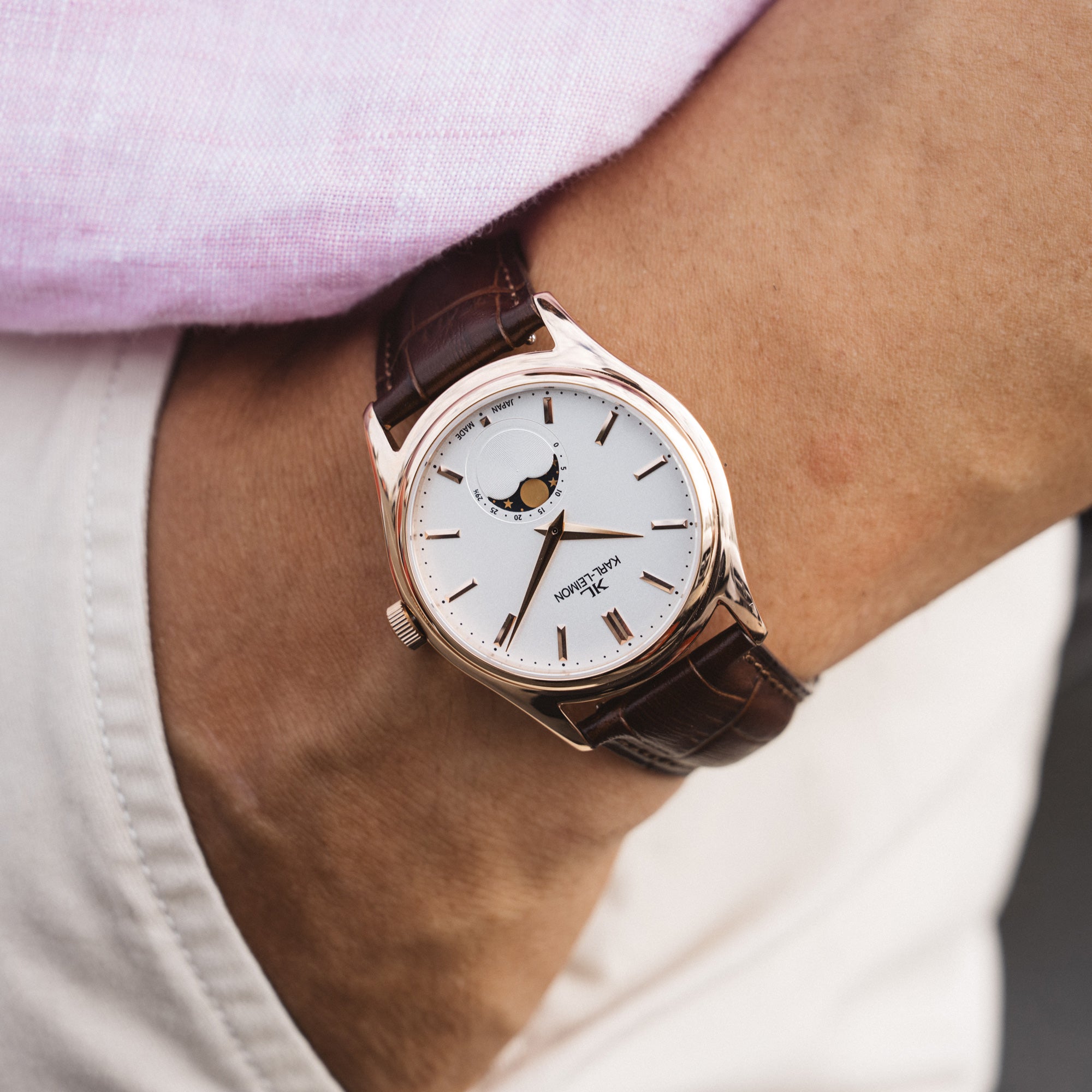 Makuake｜本格日本製ムーンフェイズ時計「カルレイモン」、究極の