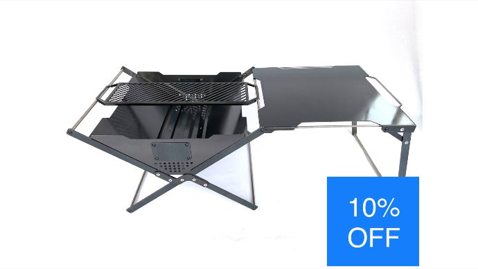 アウトドアやキャンプで活躍。自動車部品メーカーが造る新しい焚き火台