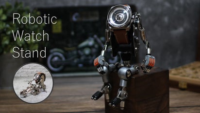 腕時計を遊び心のあるインテリアウォッチに｜Robotic Watch Stand