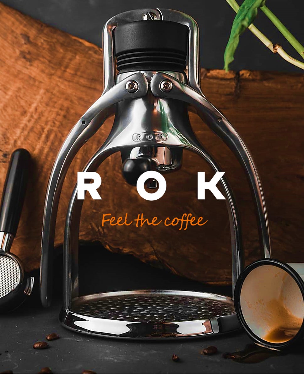 【GW期間限定値下】未使用　ROK エスプレッソマシン イギリス発！ バリスタ世界王者おすすめ！イギリス発 手動エスプレッソ
