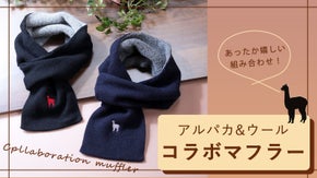 "アンデスの宝石&rdquo;　アルパカ繊維を使ったオリジナルミニマフラー