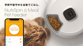 愛するペットに新鮮なごはんを提供！回転式スマート自動給餌機「ニュートリ・スピン」