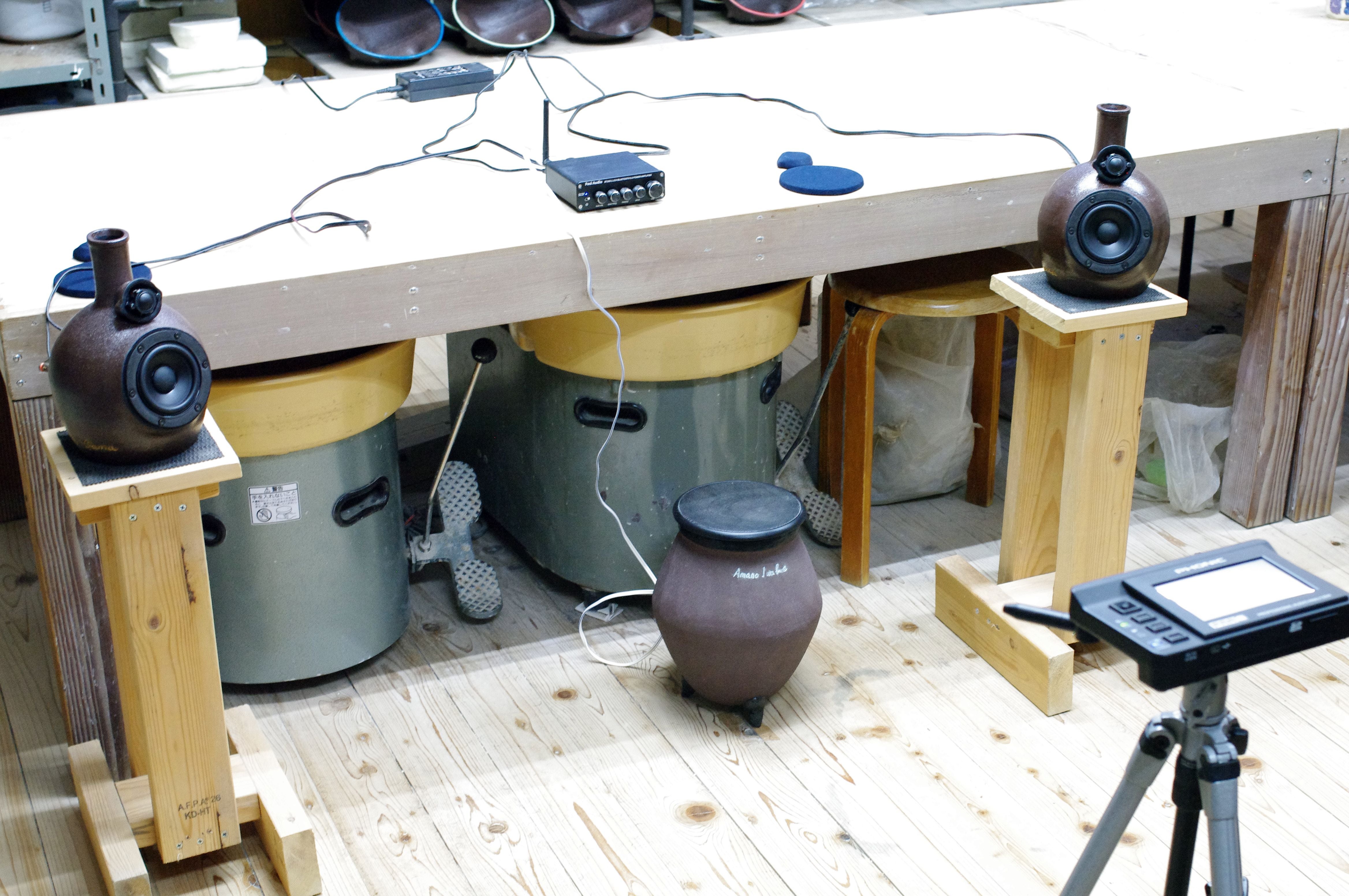 Makuake｜素敵な住空間！ 屏風ヶ浦焼高音質陶器スピーカー「Amano