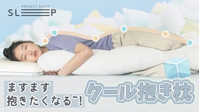 寝る姿勢を助けてくれる！ますます抱きたくなる、クール抱き枕！プロジェクトスリップ