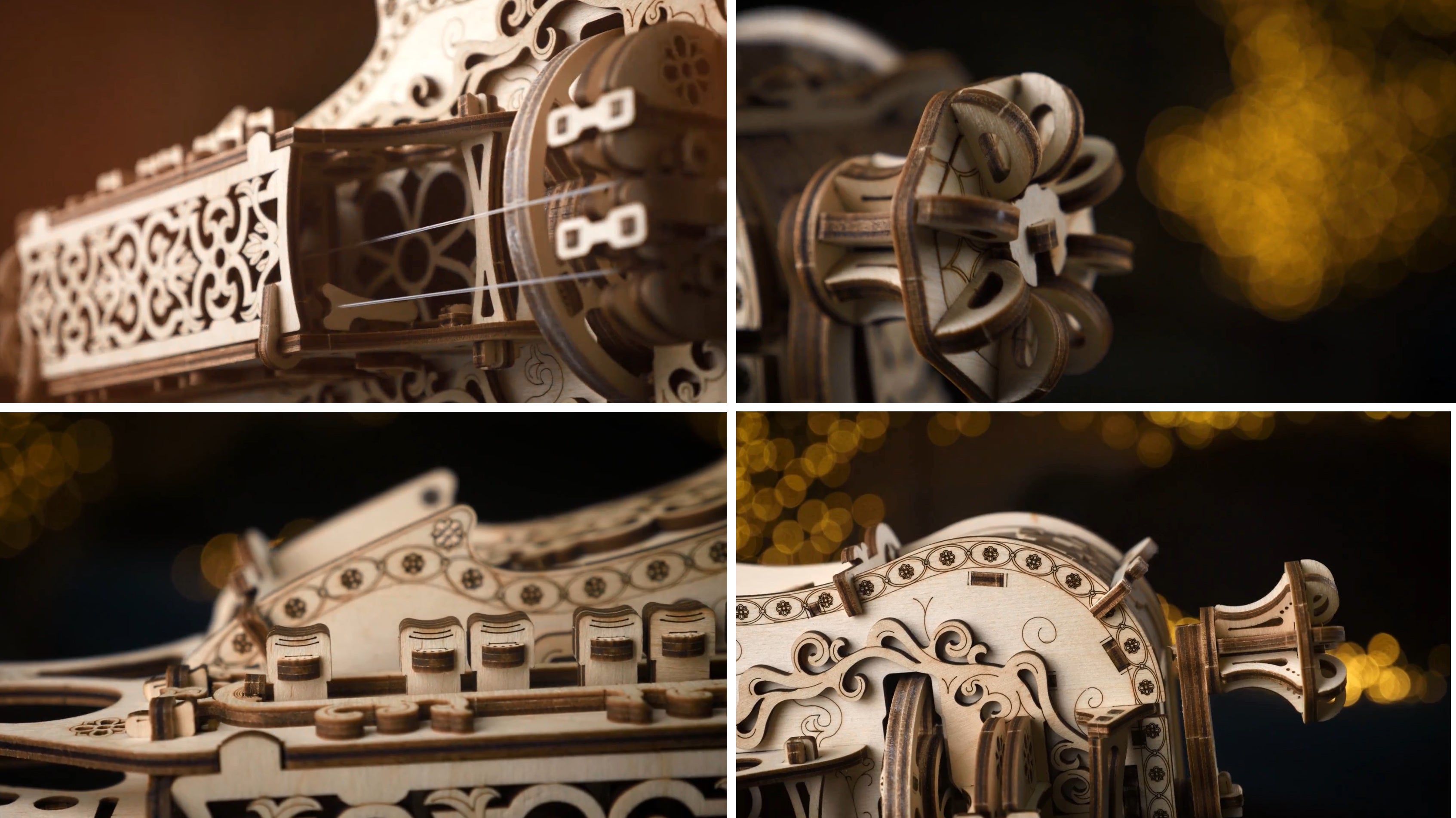 Wood Trick ウッドトリック グランドピアノ オルゴール付きの3Dウッドパズル / 木製模型 | Wood Trick ウッドトリック グランドピアノ オルゴール付きの