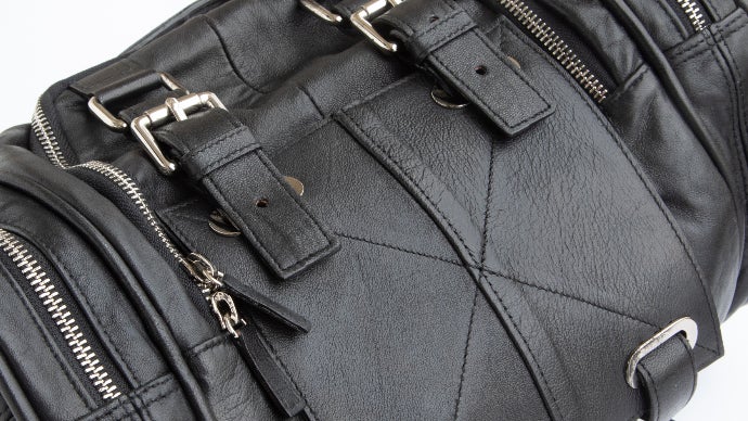 MAKUAKE 4way 高級再生レザー　ドラムバッグ　ブラック MAKUAKE 4way 高級再生レザー ドラムバッグ ブラック MAKUAKE 4way