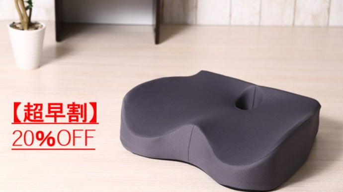 長時間座っても疲れにくい、良い姿勢を維持できる。2層クッション