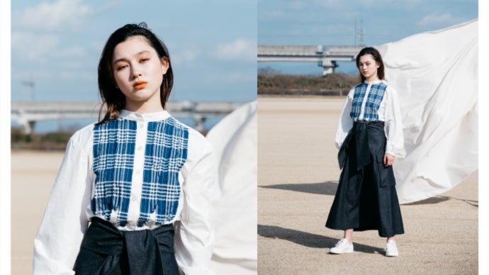 日本発のチェック柄ブランド「シマオリチェック」から綿の優しい着心地