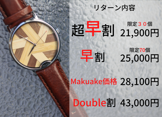 時間を楽しむ為の木製ダイヤルウォッチ「DWYT Symphony」｜マクアケ