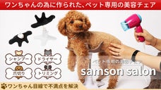 愛犬スタンド「サムソンサロン」が新しくなった！ペット専用美容チェアで両手を自由に