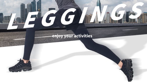 [UL メンズレギンス] 汗を素早く乾燥！ 便利なメンズ無地レギンス