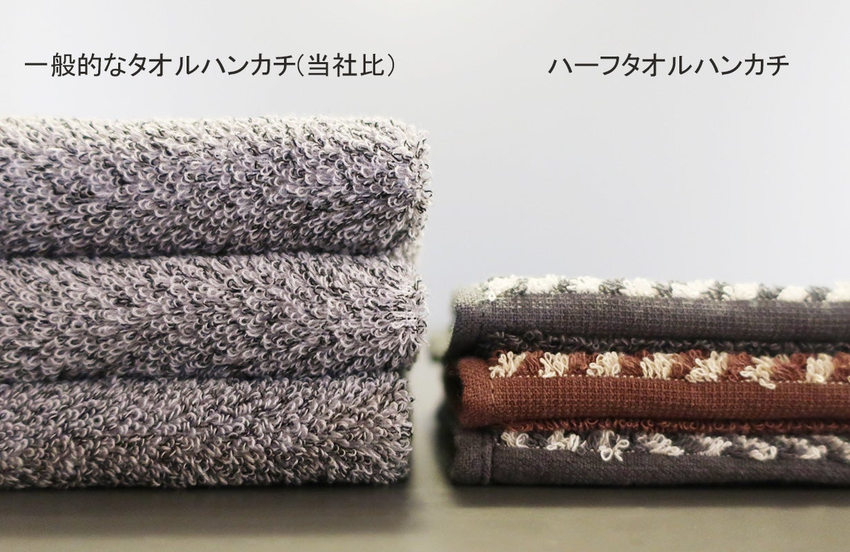 毎日持ち歩きたくなる「ハーフサイズが新しい」クレンゼ加工のタオル