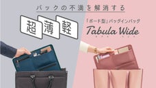 バッグの不満を解消！"超薄軽" ボード型 バッグインバッグ 『タブラワイド』