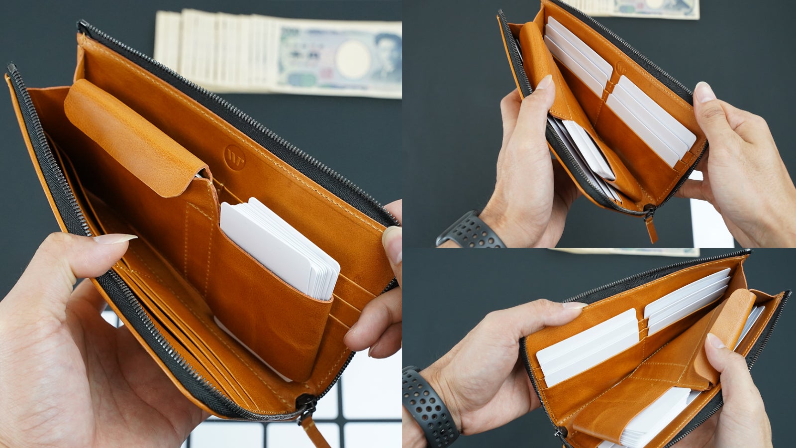 【makuake】 レザー 長財布 財布職人が最小の限界に挑んだラウンドジップ「栃木レザーで作る極小長