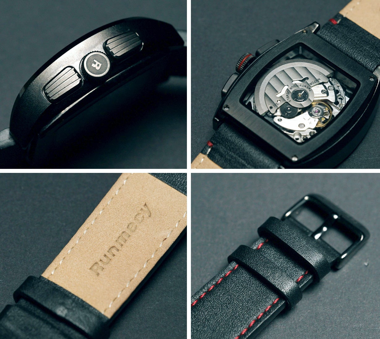 自動巻ムーブメント搭載！スケルトン仕様の機械式腕時計「Runmecy