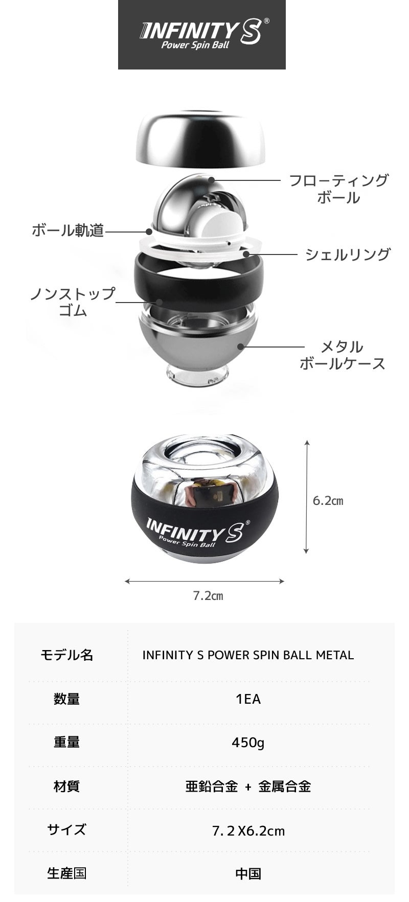 遠心力を利用して腕筋肉を鍛える！メタルパワーボールを回して楽しく