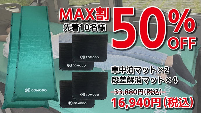 快適な車中泊をしませんか？フルフラットシート用 小さくたためる 段差 
