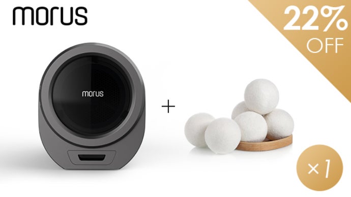 清潔な衣服で毎日を心地よく。超小型衣類乾燥機「Morus Zero