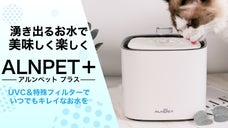センサーで自動給水　ペットが喜ぶ湧き出るお水　水を綺麗に保つ給水機ALNPET+