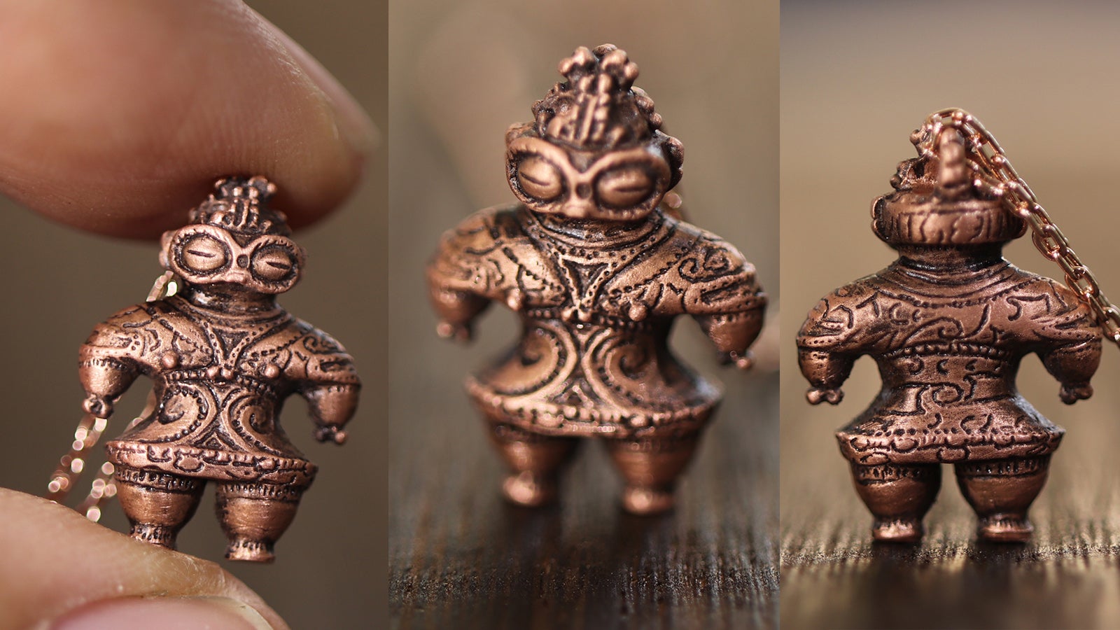 仮面の女神 5分の4 レプリカ 縄文 土器 超精巧再現 手作り 陶製 縄文