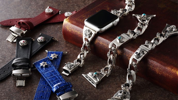 シルバー×天然石！シンプルなアップルウォッチを、魅せるAppleWatchに