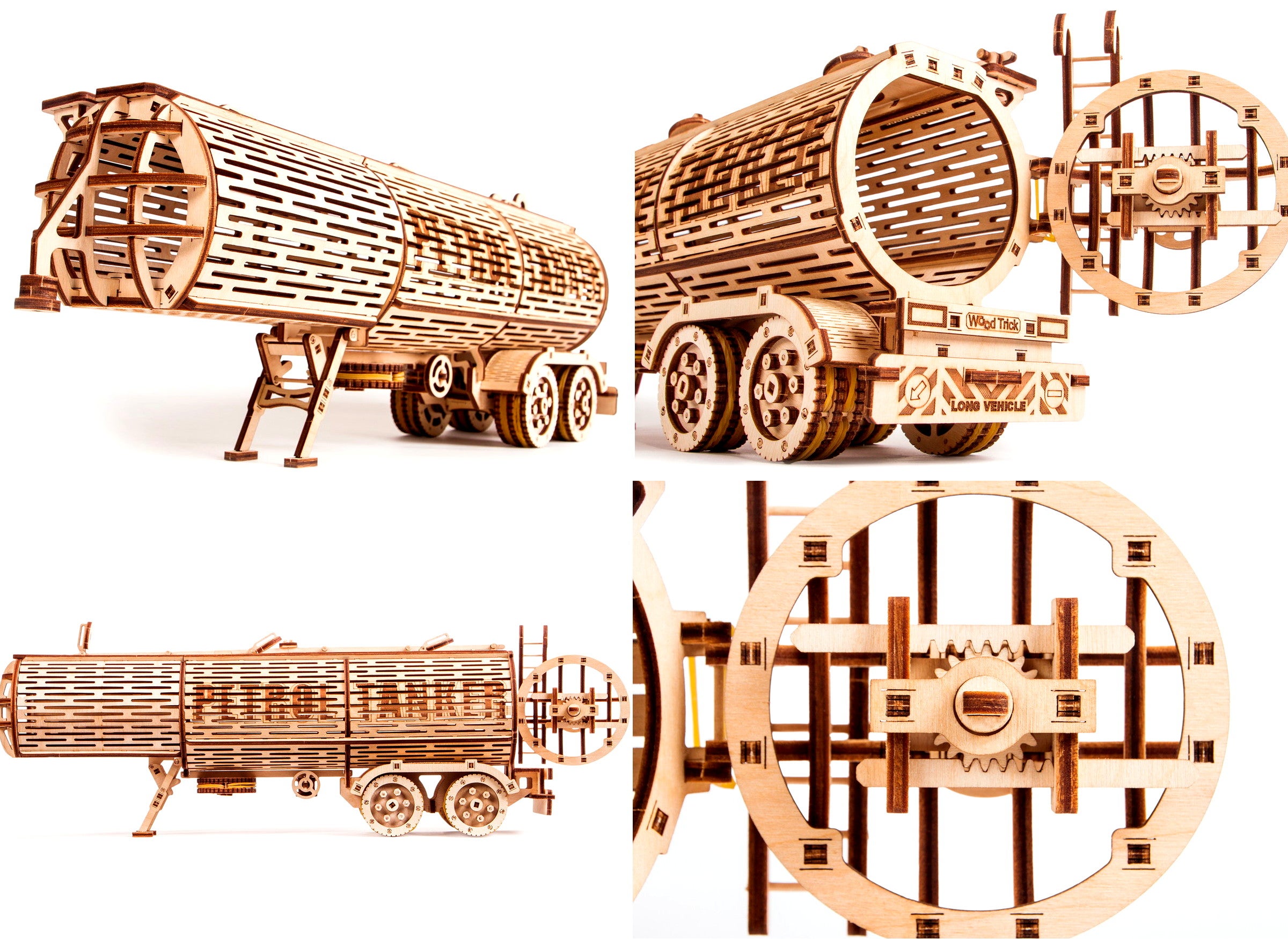 大人の木製立体パズル新作】力強く自走するマッドバギー Wood Trick