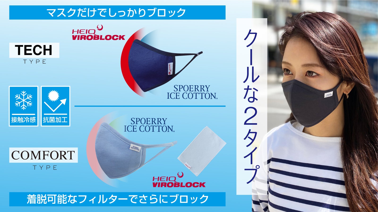 スイスの2つのテクノロジーが生んだ高機能マスク【抗菌加工＆アイス