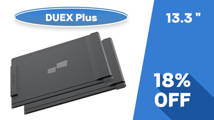 ノートPCと一緒に持ち運びできるデュアルモニター【DUEX Lite＆Plus 